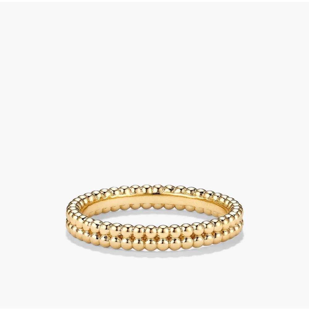 Mejuri DUO BEADED STACKER RING